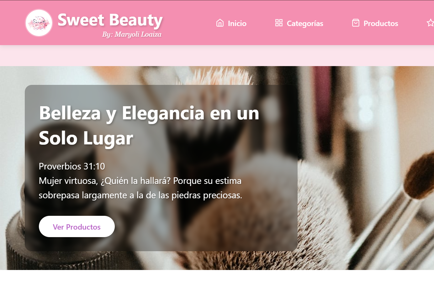 Página Web para Sweet Beauty